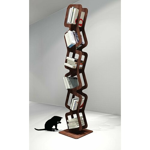 Универсальный стеллаж для книг в стиле лофт Глори застаренный ржавый 47500₽