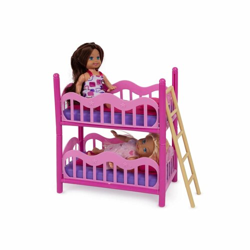 Набор Demi Star Мини-куклы игровой набор мебели двухъярусная кровать и две куклы lr1418