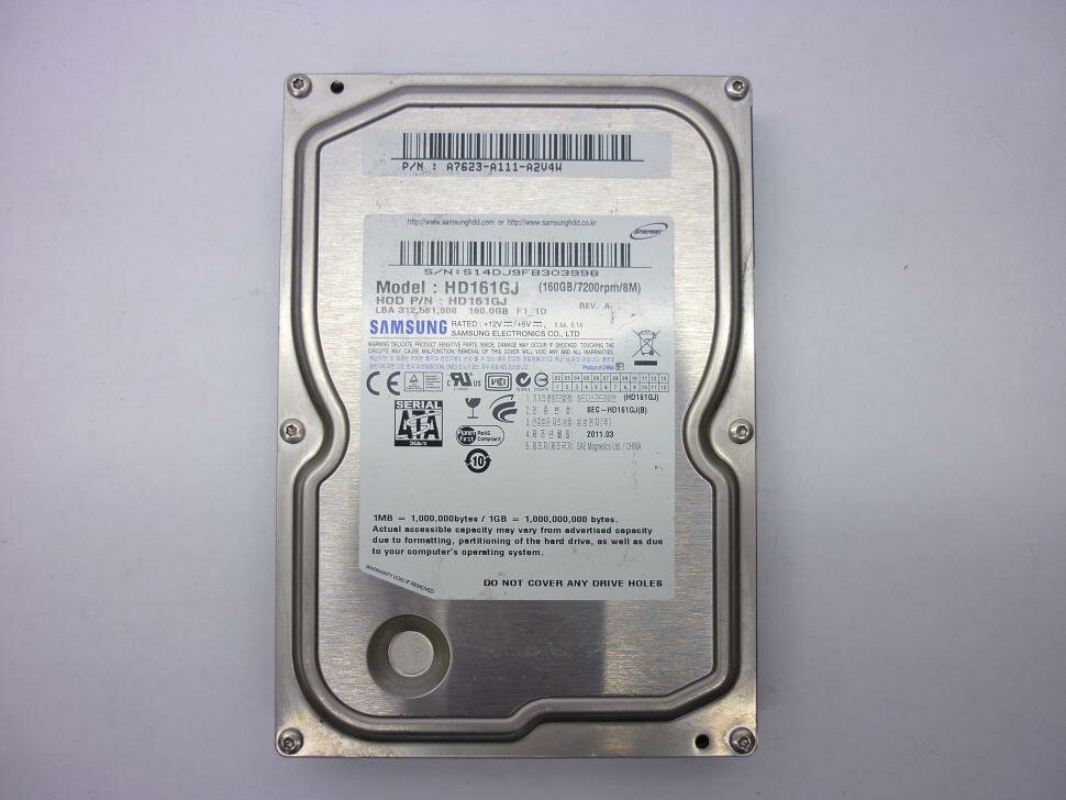 Жесткий диск 3.5" SATA 160GB Samsung SpinPoint F1