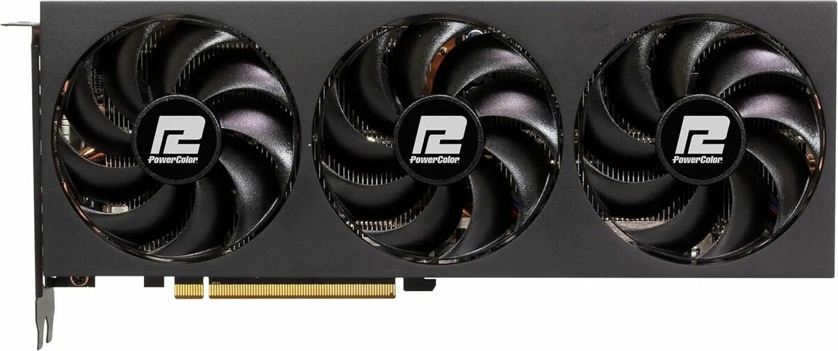 Видеокарта PowerColor AMD Radeon RX 7700XT RX7700XT 12G-F/OC 12ГБ Fighter, GDDR6, OC, Ret