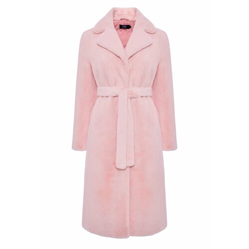 фото Шуба sas womanswear, размер xl(48-50), розовый