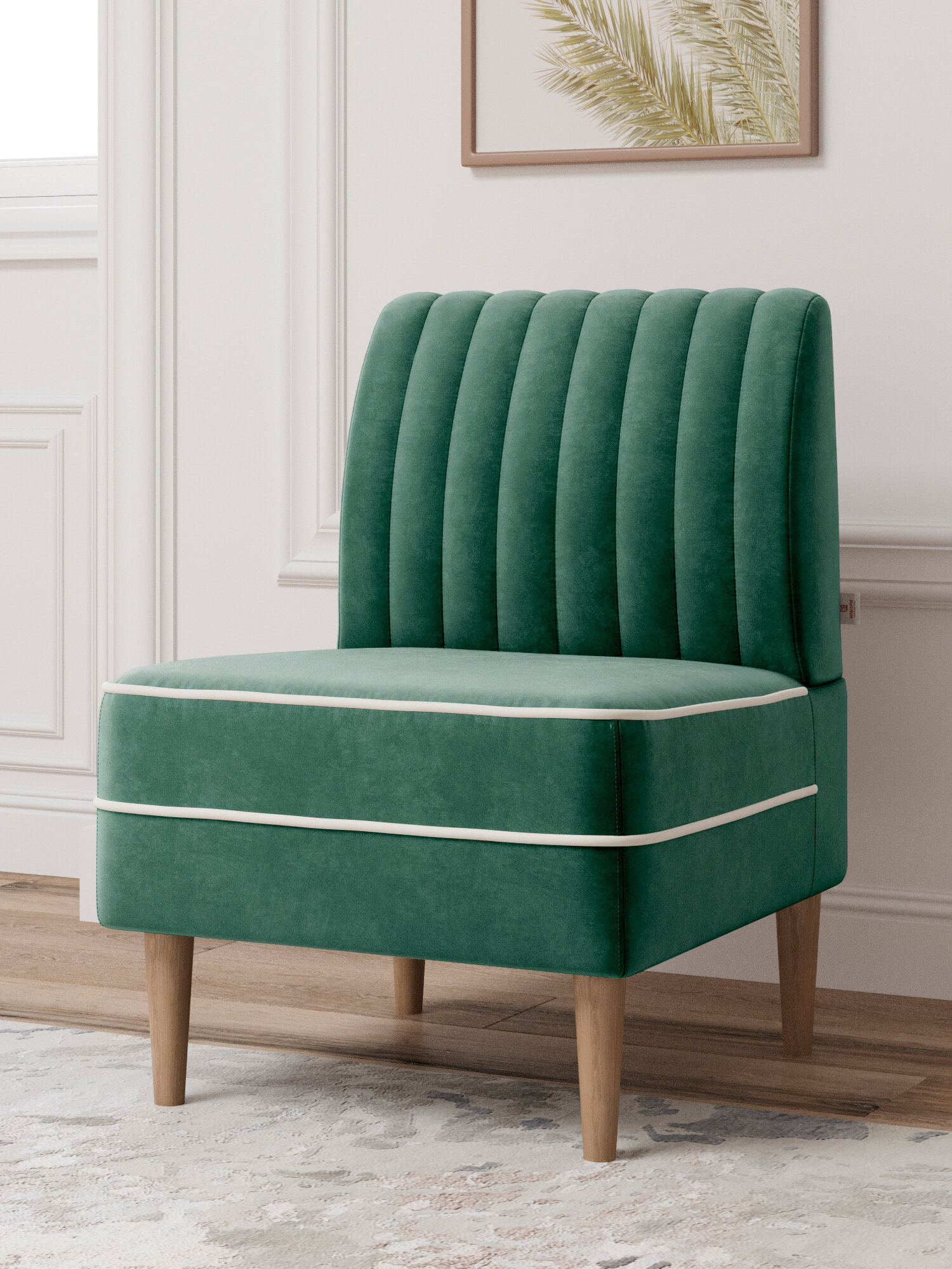 Кресло амма, велюр, зеленый (№33)
