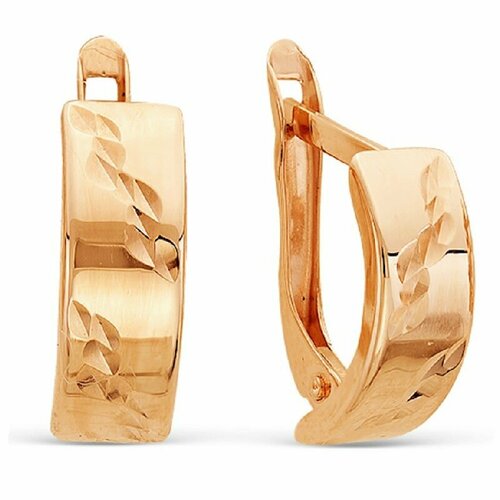 фото Серьги maskom, красное золото, 585 проба маском