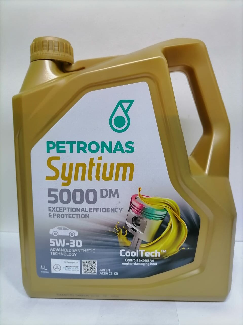 Моторное масло Petronas Syntium 5000 DM 5W30, 4 л, артикул 70644K1YEU