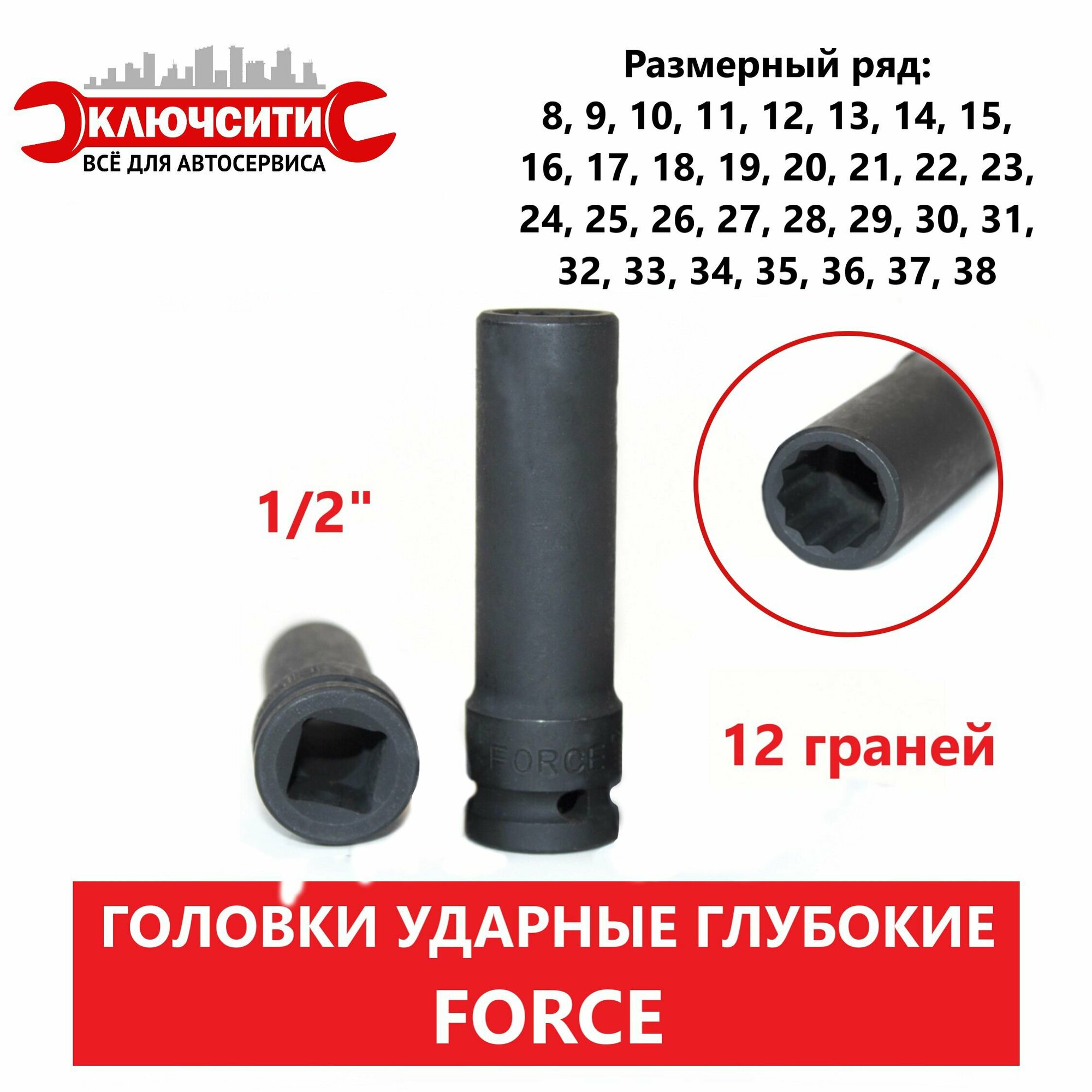 Головка слесарная Force - фото №5