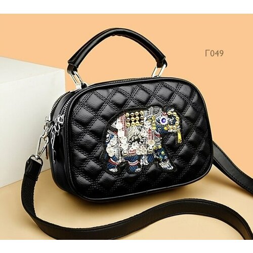 фото Сумка , фактура стеганая, черный style for you