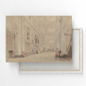 Картина на холсте, репродукция / Дэвид Кокс - Long Library at Blenheim Palace / Размер 30 x 40 см