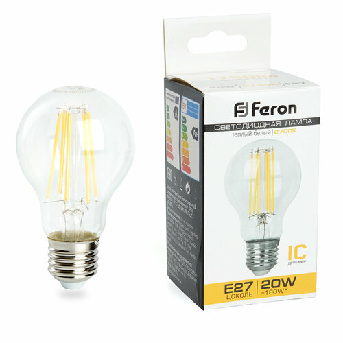 Лампа светодиодная Feron LB-620 Шар E27 20W 2700K 10 штук fr_38245_10