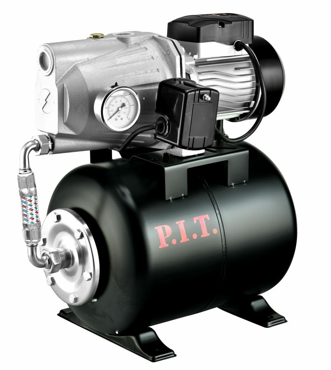 Станция насосная P.I.T. POG750-P, 750Вт, напор 45м, бак 24л, 46л/мин, чугун
