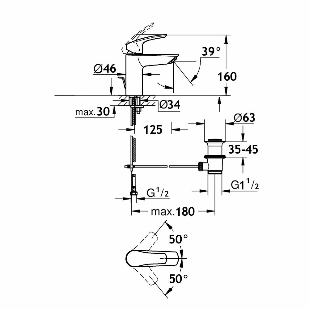 Смеситель для раковины AQUAme - фото №2