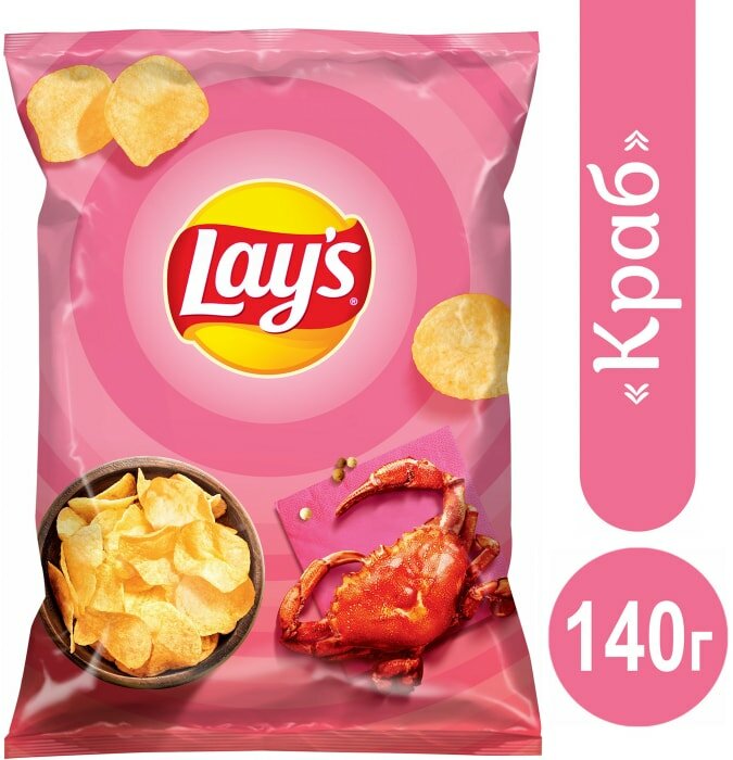 Чипсы Lays Краб 140г