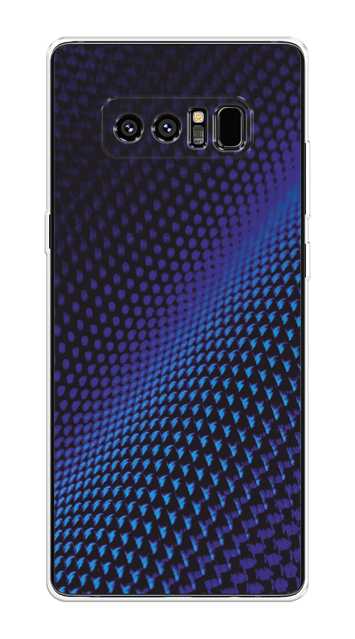 Силиконовый чехол на Samsung Galaxy Note 8 / Самсунг Галакси Ноте 8.0 "Синий карбон"