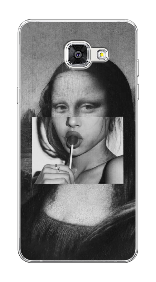 Силиконовый чехол на Samsung Galaxy A5 2016 / Самсунг Галакси A5 2016 "Mona Lisa sucking lollipop"
