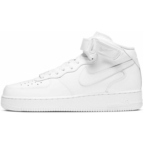 Кроссовки NIKE Air Force 1 '07 Mid, размер 10 US, белый