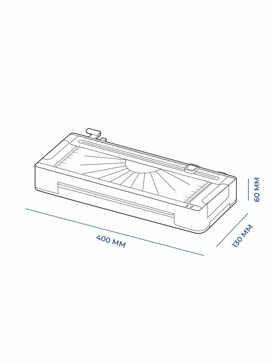 Ламинатор ГЕЛЕОС ЛМА4М многофункциональный, А4, 2х125 (пленка 60-125мкм), 350 мм/мин, 2 вала, пласт. корпус, мах толщина 0,6мм, разжим ва - фото №8
