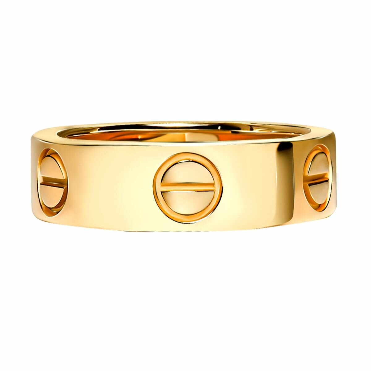 Кольцо обручальное Tsar, желтое золото, 585 проба, размер 18, золотистый, желтый — фото 1