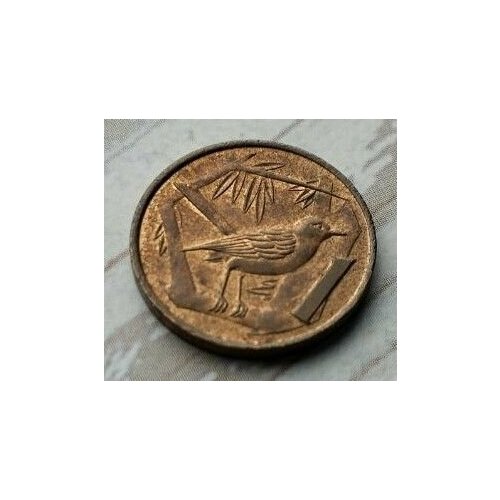 Монета Каймановы острова 1 цент 1972год. каймановы острова 1 цент 1988 г proof