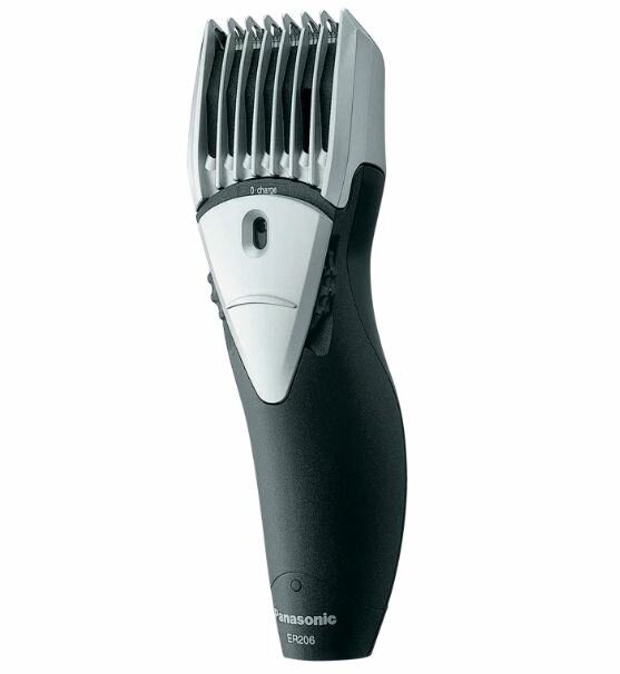 Машинка для стрижки бороды и усов Panasonic ER206, 2-18мм, черный/серебристый