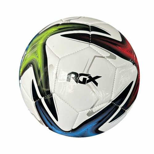 Мяч футбольный RGX-FB-1725 White/Red/Blue/Green Sz5 мяч футбольный rgx fb 1712 red sz5