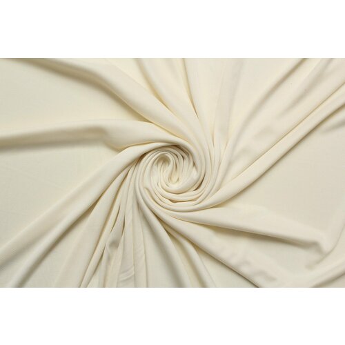 Ткань Трикотаж-стрейч перламутр ванильного цвета, ш130см, 0,5 м ткань трикотаж стрейч тонкий белый ш130см 0 5 м