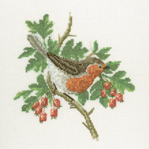 Набор для вышивания Робин HERITAGE DMRB381E bird watching bfbw1360e heritage набор для вышивания 12 x 19 см счетный крест