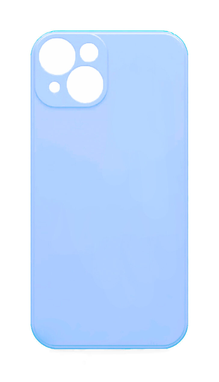 Чехол-накладка Borasco MicroFiber Case для смартфона iPhone 15 Plus Light Blue