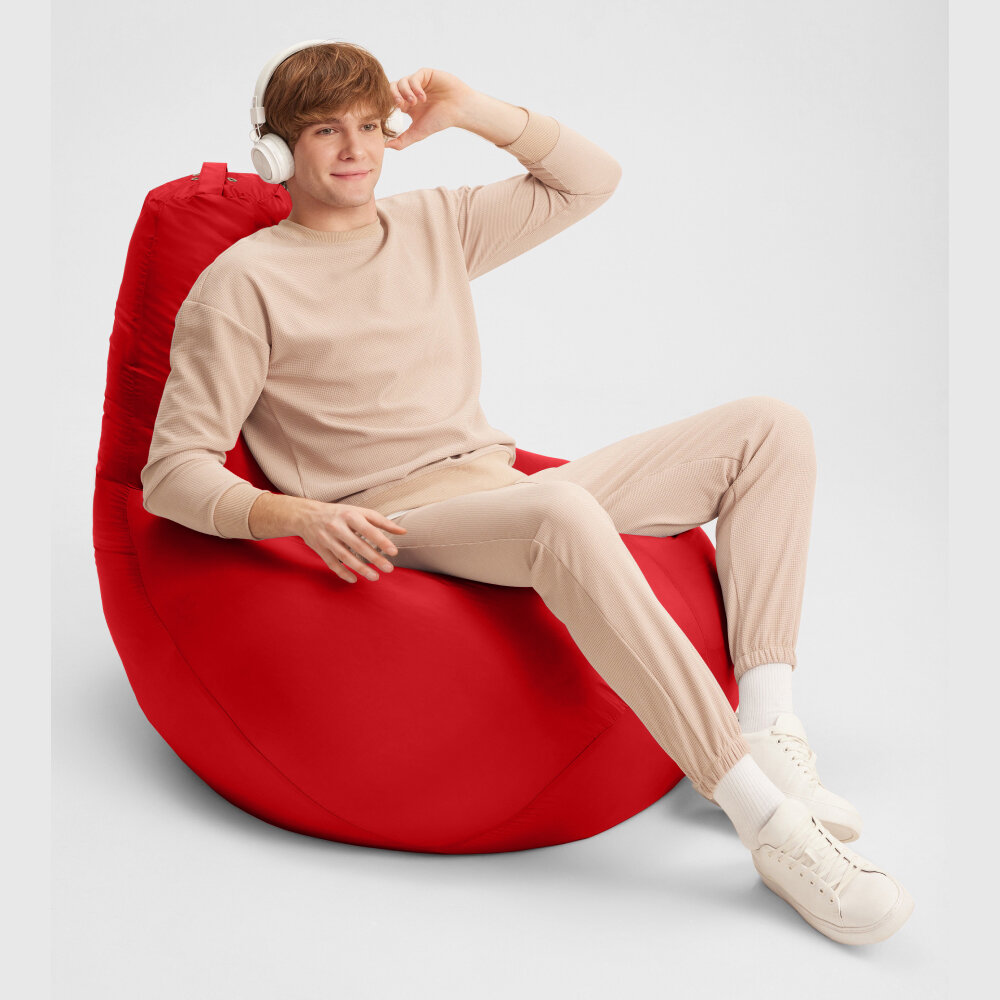Bean Joy кресло-мешок Груша, размер XХХL, оксфорд, красный