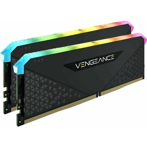 Оперативная память Corsair Vengeance RGB RS DDR4 16Гб 2х8Гб 16-20-20-38 (CMG16GX4M2E3200C16) оперативная память corsair vengeance rgb rs 128gb черный