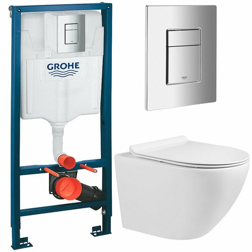 Инсталляция с унитазом Grohe Solido 388112030 комплект инсталляции 4 в 1 grohe solido 39398000