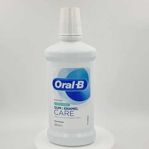 Ополаскиватель для полости рта Oral-B Gum & Enamel Care Fresh Mint без алкоголя 500 мл (Из Финляндии)