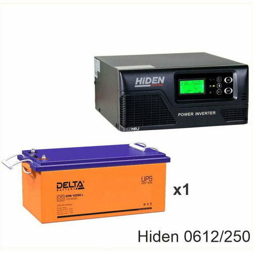 ИБП Hiden Control HPS20-0612 + Delta DTM 12250 L аккумулятор delta dtm 12250 l 12в 250 ач agm