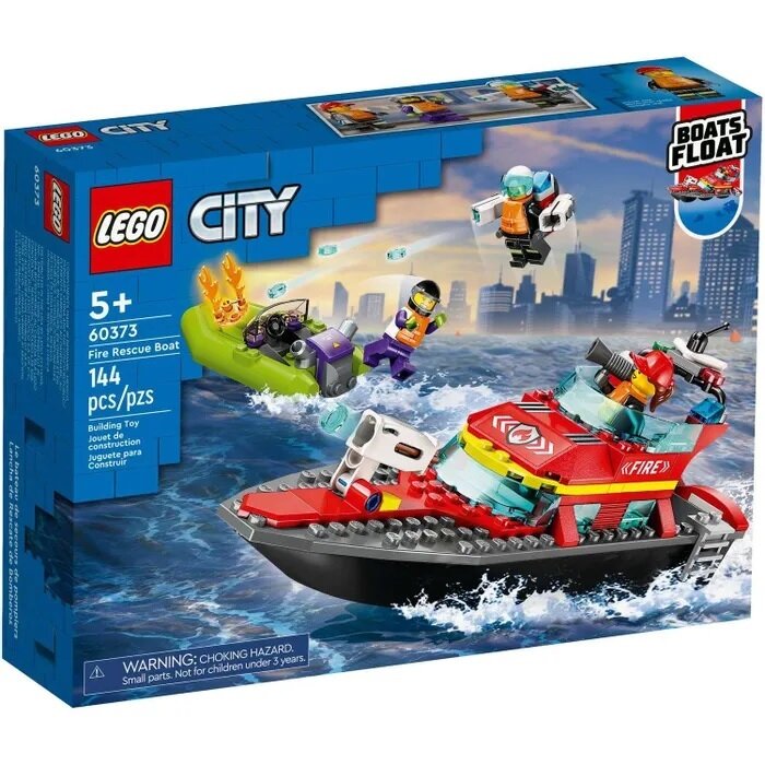 LEGO CITY LEGO Конструктор Lego City 60373 Пожарно-спасательная лодка