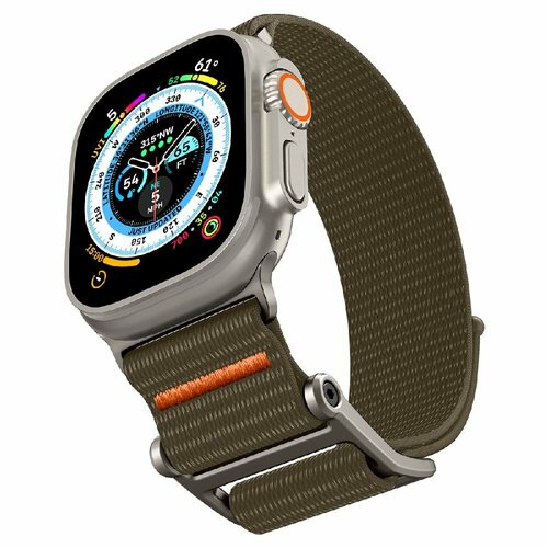 фото Ремешок spigen на apple watch (49/45/44/42 mm) (amp05982) durapro flex ultra / спиген для эпл вотч ремешок, зеленый