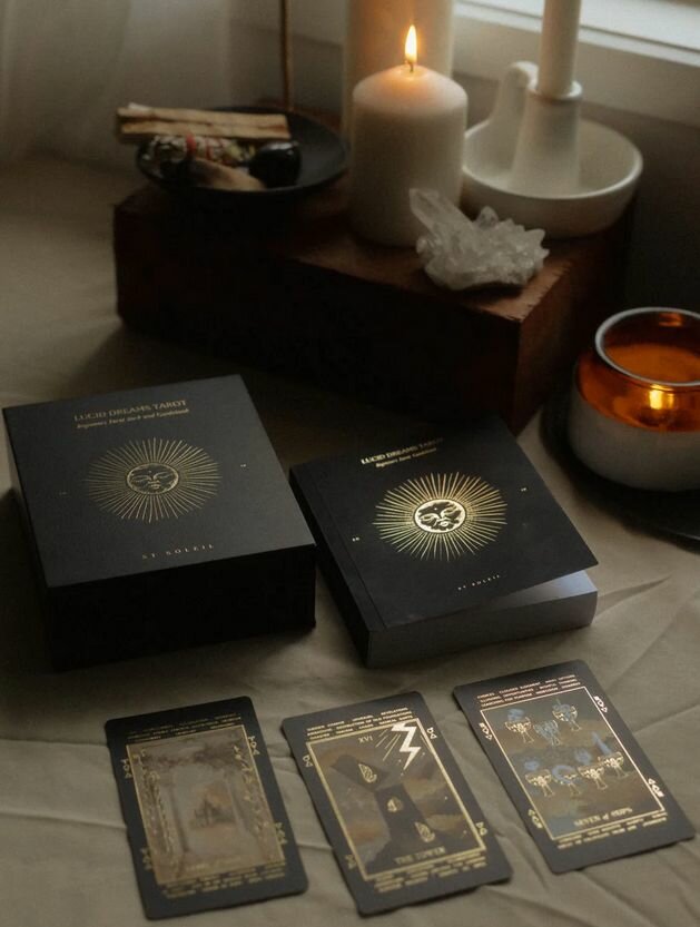 Таро Осознанные сновидения (Черное затмение, Издание IV)/ Lucid Dreams Beginners Tarot Deck (Black Eclipse, Edition IV)