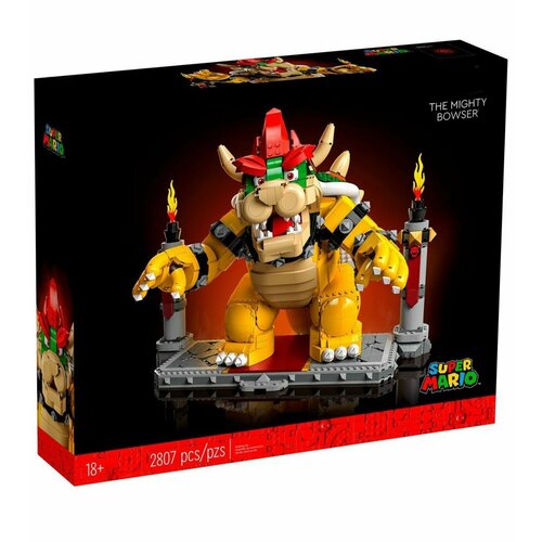 Конструктор Могучий Боузер, 2807 деталей мягкая игрушка марио боузер mario bowser 24 см