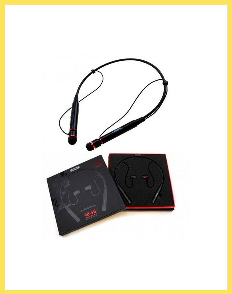 Беспроводные наушники Bluetooth Remax RB-S6 (вакуумные) Черная