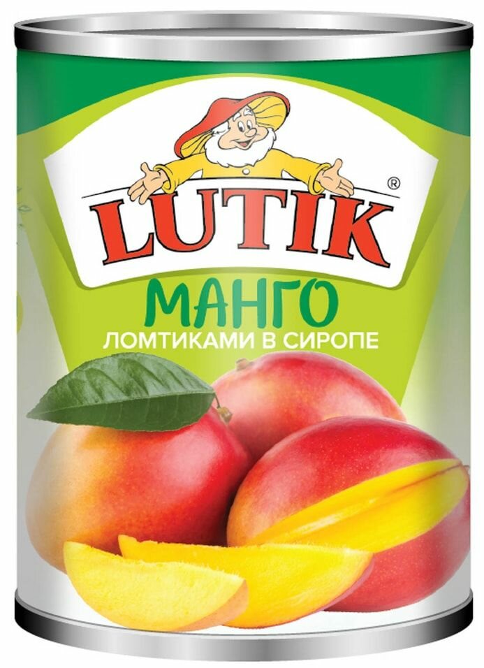 Манго Lutik ломтики в легком сиропе 425г х3шт