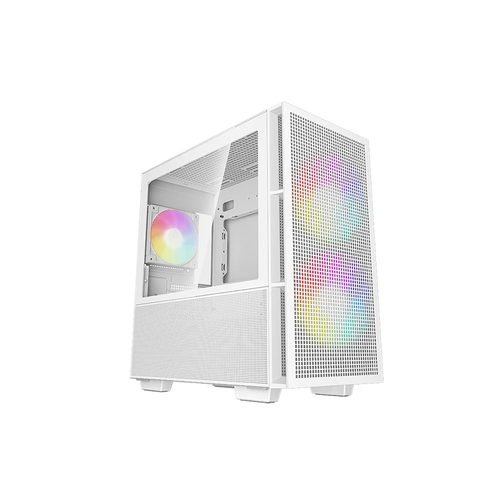 корпус deepcool macube 110 wh без бп боковое окно закаленное стекло белый Корпус Deepcool без БП, боковое окно (закаленное стекло), 2x140мм ARGB LED вентилятор спереди и 1x120мм ARGB LED вентилятор сзади, белый, mATX