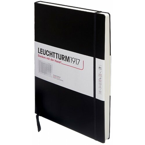 Leuchtturm 307959 Блокнот leuchtturm master a4 100 гм2 235 стр в клетку твердая обложка черный 5019₽