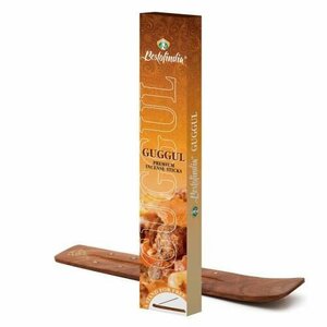 GUGGUL Premium Incense Sticks, Bestofindia (гуггул премиальные благовония, Бэстофиндия), 70 г. (20 палочек + подставка)