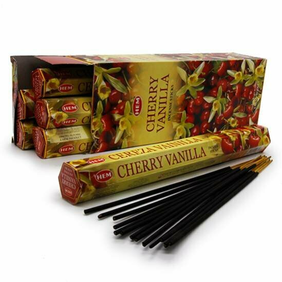 Hem Incense Sticks CHERRY VANILLA (Благовония вишня ваниль, Хем), уп. 20 палочек.