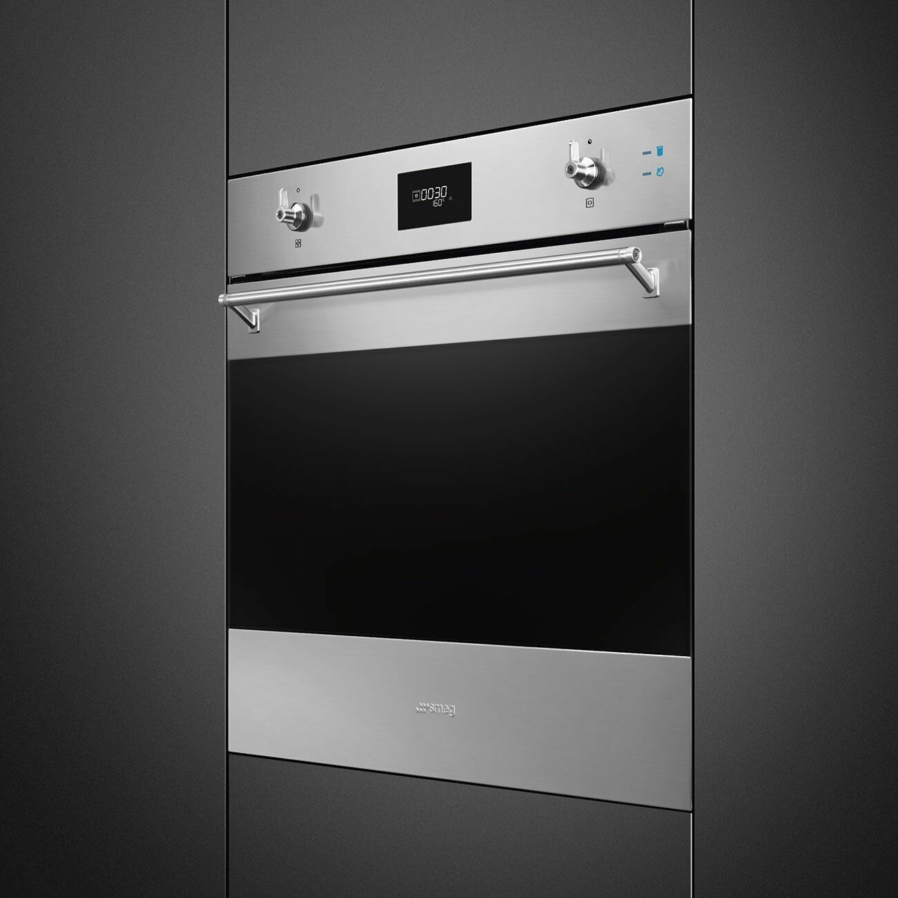 Встраиваемый духовой шкаф SMEG SOP6301S2X Classica