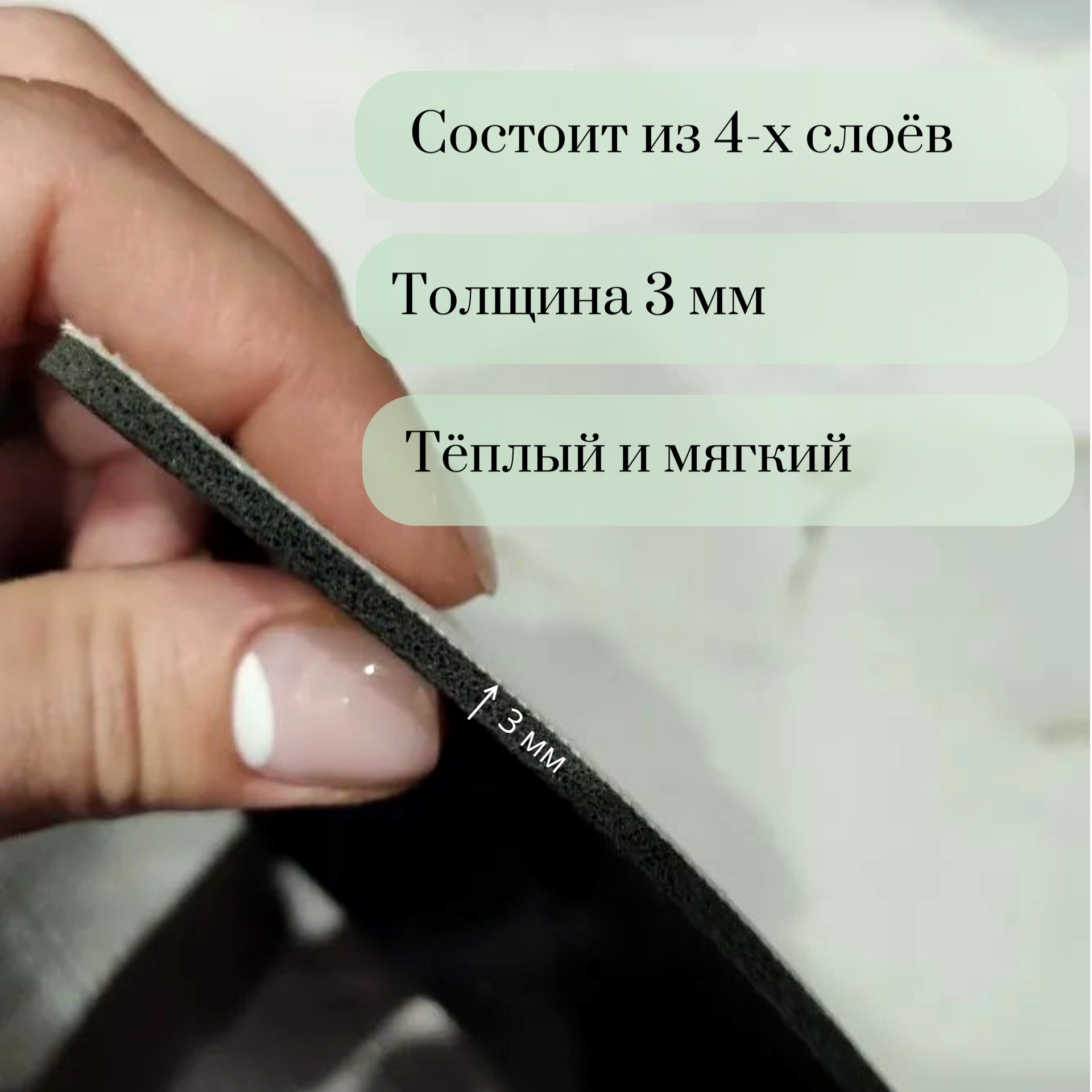 Коврик для ванной и туалета, коврик противоскользящий диатомитовый, коврик светло-серый мрамор, 50 х 80 см, коврик под миску животных — фото 1
