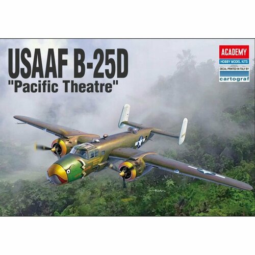 48049kv окрасочная маска north american b 25 b 25b b 25g mitchel b 25d italeri 2650 2787 academy 12290 12302 12328 маски на диски и колеса Academy сборная модель 12328 B-25D Pacific Theatre 1:48