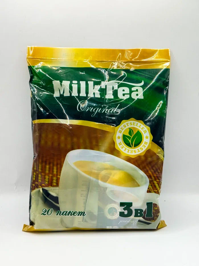 "Milk Tea" Чай в пакетиках 3 в 1, 20 штук в упаковке