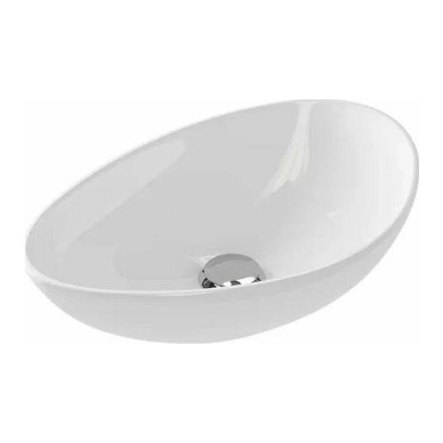 Раковина накладная Cersanit Moduo 55 Leaf 63571 мебель для ванной diwo 60 белая с раковиной moduo 55 leaf