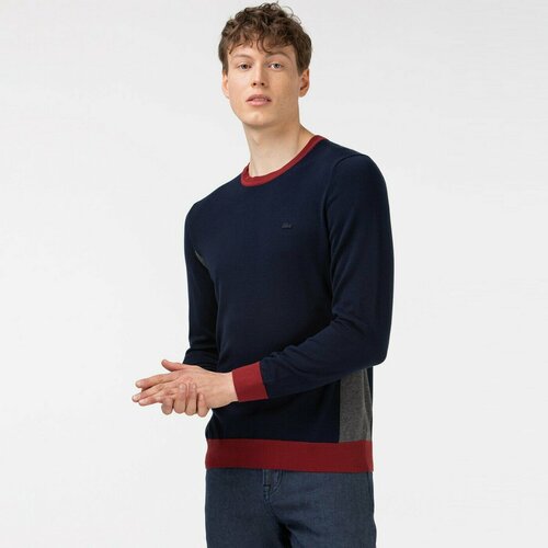 Свитшот LACOSTE, размер T5, синий трикотаж lacoste ah0213 13m t5