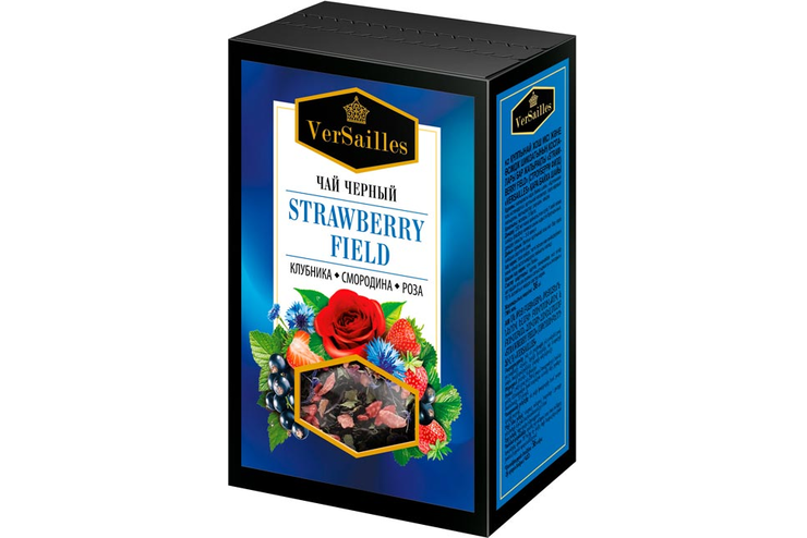 «VerSailles», чай черный «Strawberry Field», 80 г, 2 штуки