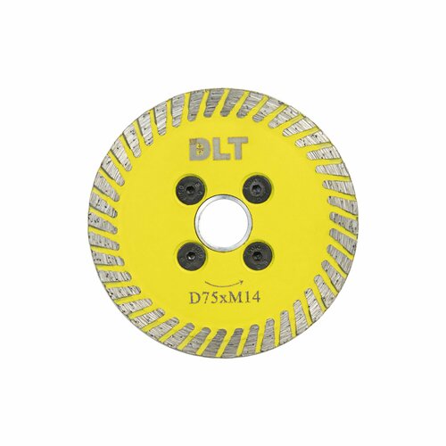 Диск алмазный DLT MINI TURBO, 75 мм с фланцем
