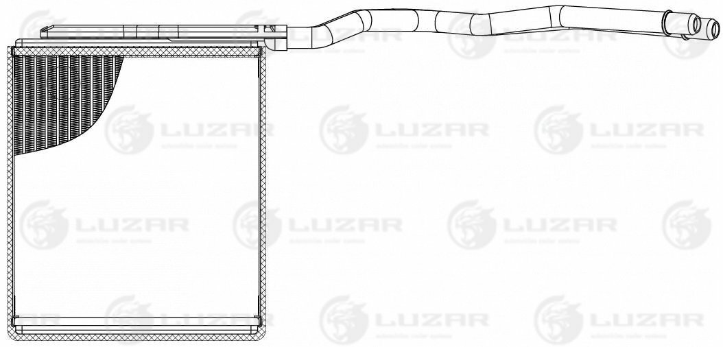 Радиатор отопителя Mazda 3 (BK) (02-) (LRh 2561)